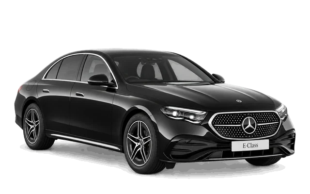 Mercedes-Benz E300, right-facing front three-quarter view