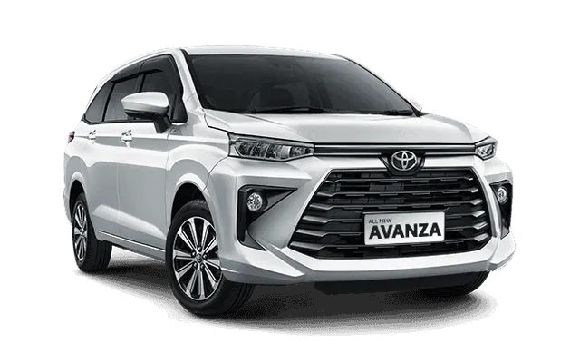 White Toyota Avanza, right-facing front three-quarter view